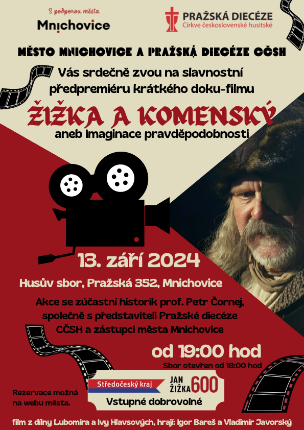 Předpremiéra doku-filmu Žižka a Komenský